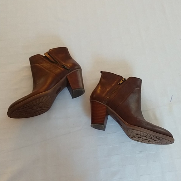 Sofft leather women's booties Brown size 7.5 - Picture 1 of 10